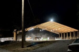 Lighted arena Lighted arena